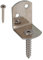 Alberts 843830 Flechtzaunhalter L-Form | in verschiedenen Ausführungen | Edelstahl | Gesamthöhe 83 mm | 80er Set