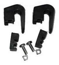 RIXENKAUL Rixen & Kaul Unisex's Klickrail Hook and Inserts Caps, No Colour, One Size, Pack of 2