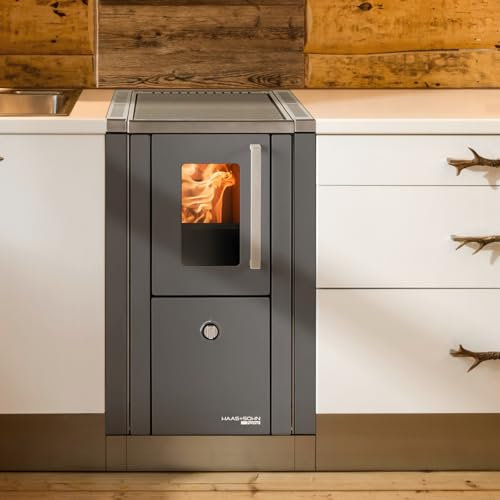 Haas + Sohn 07 040 21 01 Haas+Sohn HSD 40.5-SF Küchenofen Stahlplatte Anthrazit/A+