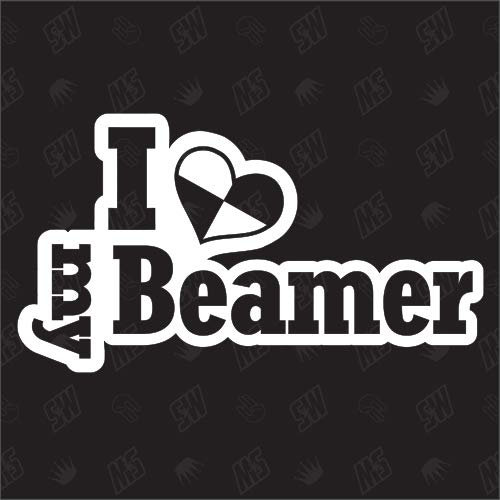 speedwerk-motorwear I Love My Auto - Aufkleber, Autoaufkleber, Scheibenaufkleber, Tuning, Fan, Sticker, Karte, Car, Design, Shocker