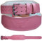 Mytra Fusion gewichthebergürtel damen powerlifting belt Echtes Leder gym gürtel damen für Fitnessstudio, Fitness, Workout, Gewichtheben, Kreuzheben und Powerlifting (Pink, S)