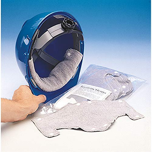 MSA 696688 Terri-Band Sweatband - Moisture Wicking Pad, Terry Cloth, Fits All MSA Hard Hat & Helmet Suspensions, Gray Color, Pack of 10, Durable Plastic Snaps, Reusable, Replaceable, Washable,Tan