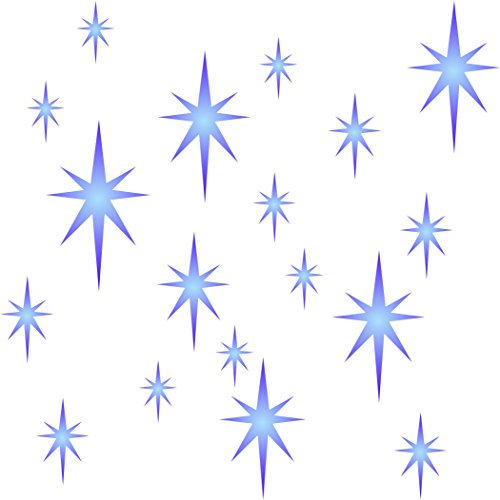 Pochoir étoiles réutilisable, motif amas d’étoiles de Noël pour décoration murale, projets en papier, scrapbooking, journal intime, sols, tissus, meubles, verre, bois, etc. S
