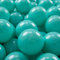 KiddyMoon 50 ∅ 7CM Palline Morbide Colorate Per Piscina Bambini Fatto In EU, Turchese Chiaro/Bianco/Trasparente/Turchese