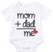 Xmiral Kinder Mädchen Jungen Strampler Unisex Brief Gedruckt Tops Body Overall Kleinkind Neugeborenen Kurzarm Outfits(Weiß,18-24 Monate)