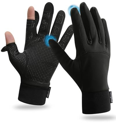 MOCOCITO Handschuhe Herren & Damen | Handschuhe Running | Handschuhe Herren Winter Damen (Swcharz, M)…