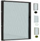 Zanzariera Porta Finestra a Rullo Scorrevole e Riducibile In Alluminio - 160x250 con Frizone- Fai Da Te (Marrone, 160x250)