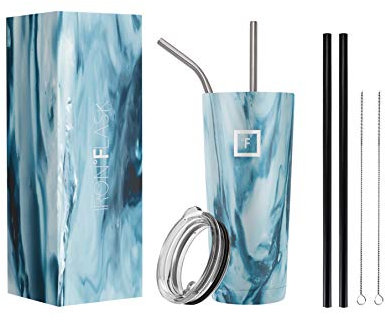 IRON °FLASK Classic Tumbler - 945 ml, Vacuum Insulated Stainless Steel, Hot Cold, Double Walled, Thermo Travel Mug, Water Metal Canteen (Ocean)