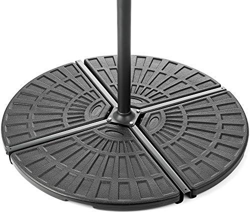 CHRISTOW Cantilever Banana Parasol Base Heavy Duty Concrete Filled 50kg (4 x 12.5kg)