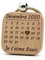 Porte-clés Calendrier Personnalisé en Bois – Gravure Date & Message Court – Cadeau Unique pour Anniversaire, Mariage, Naissance, Saint-Valentin – Accessoire Gravé au Laser – Made in France