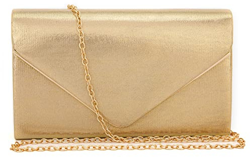 Taponukea Pochette à paillettes pour femme, sac de soirée, sac à main pour bal, fête, mariage, doré