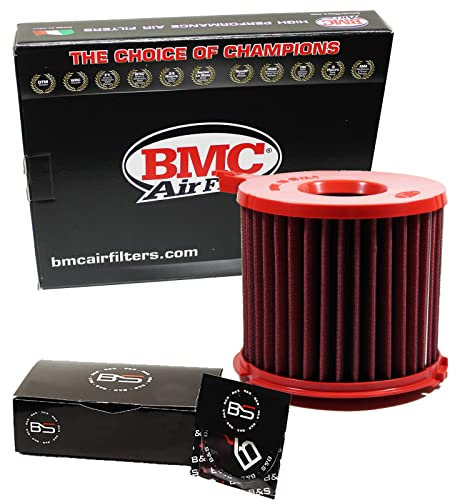 B&S Kit Filtro Aria Sportivo Aspirazione Rigenerabile Lavabile FB959/04 con Profumatore Interni