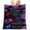 ZUCZUG Kuscheldecke Flauschige, Personalisierte Geschenke Decke An Unsere Enkelin von Opa Oma Nachricht Briefdecke, Super weich Mikrofaser Flanelldecke, Oma zu Enkelin Positive Ermutigung und Liebe