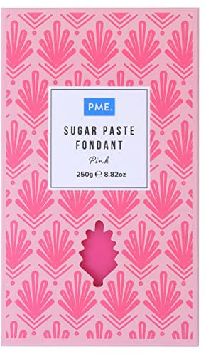 Pasta di zucchero Fondente PINK - Rosa scuro/FUCSIA - Sugar Paste Fondant - 250 gr - ideale per copertura e piccoli decori decorazioni per torte e dolci