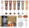 Miioto Flüssigleder Reparatur Set, Leder Reparatur Set, Leather Repair Kit zur Autositz Reparatur, Leder Risse Reparieren, Echtleder, Kunstlederreparatur -7 Farben
