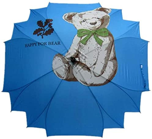 Aintap Kreativer quadratischer Faltschirm – nahtlos integriertes Design – gerader Cartoon-Regenschirm – Blaue Farbe – regenfest, Winddicht und langlebig