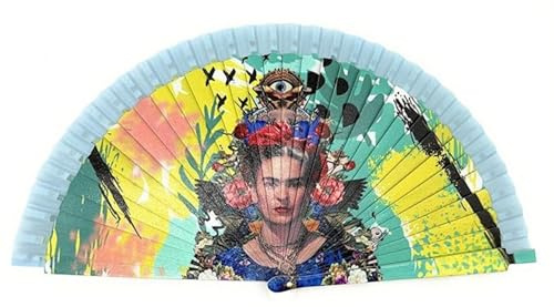 Miro Boho Chic Fächer Frida Eleganz und Tradition in einem Fächer mit exklusivem Design, Geschenke für Damen, Geschenk für Freunde, unsichtbares Geschenk, FüR Frauen, Frida Punk, Talla Unic