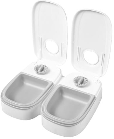 Automatic Cat Feeder, Battery-Operated Automatic Pet Feeder for Cats, Timed Cat Food Dispenser Program, Pet Supplies for Cats & Dogs