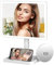FASCINATE Large Lighted Makeup Vanity Mirror with 96 LED Lights, Rechargeable Lithium Battery Light Up Mirror (WhiteB)