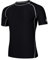 AMZSPORT Maglietta Rash Guard da Uomo, Protezione UV UPF 50+, T-Shirt a Manica Corta, Gilet di Protezione Solare ad Asciugatura Rapida per Nuoto, Surf, Pesca, Corsa, Nero, XL