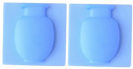 Alipis 2stücke Silikon Blumenvase Mit Saugnapf Kreativer Kühlschrankaufkleber Waschbar Und Wiederverwendbar Für Kühlschrank Und Glatte Oberflächen Blau