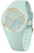 ICE-WATCH - Ice Glitter Quiet Tide - Blaue Damenuhr mit Plastikarmband - 022571 (Small)