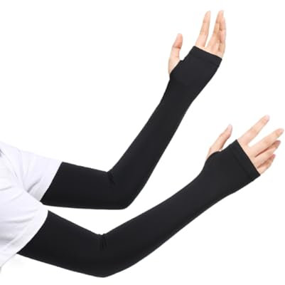 Arm Sleeves Kühlung UPF 50+, Arm Sleeve Atmungsaktiv Anti-UV Arm Warmers für Volleyball, Radfahren, Basketball, Laufen, Outdoorarbeit, Gaming