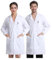 JXCTNNU Laborkittel Weiß Kittel Arztkittel Unisex Chemie Schutzkleidung Herren Damen Langarm Medizin Mäntel Medizinische Uniform mit Knöpfen 3 Tasche für Labor Studium Arbeit, M (165-170CM)