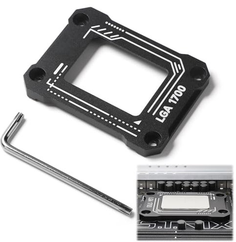 Wonvify LGA1700 Hebilla Anti-Flexión para CPU de 12/13/14/15 Generación - LGA1700 CPU Bending Corrector Frame - Optimice la Presión de Contacto de la CPU