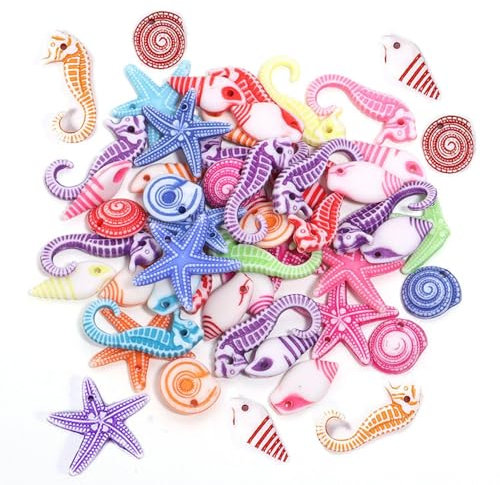 Mini Accessoires De Vie Marine, Accessoires De Plage, Mini Coquillages, Décoration D'Étoile De Mer, Petites Coquilles, Coquillages Pour L'Artisanat, 100 Pièces
