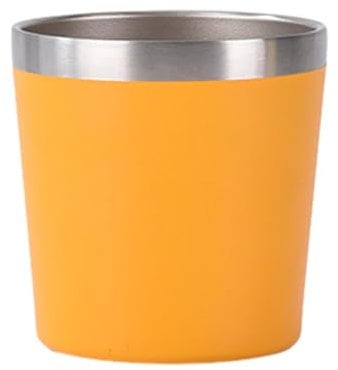 Double Wall Steel Coffee Cups - Stackable Coffee Cups, Double Wall Coffee Mug | Reusable Double Wall Insulated Coffee Cups, Shatterproof & Unbreakable, Washbasins