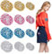 NBEADS 24 Pcs 3 Sizes Disco Ball Iron on Patch, Music Party Bling Ball Embroidered Patches Funny Ball Sew on Appliques for Clothes Decoration and DIY Craft, Mixed Colors
