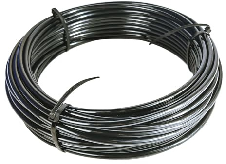 1/4 Black Nylon Air Line Tubing - 100 FT Air Hose, DOT Approved for Air Brake Tubing Suspension Or Fluid Transfer