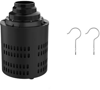 Everkeen Growbox Komplettset, Aktivkohlefilter Grow Ventilator Set 2-in-1 Abluft Rohrventilator 100mm Aktivkohlefilter Grow Lüfter Set mit Drehzahlregler Belüftungssystem für Growbox, Growzelt