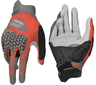 Leatt ADV Rally Handschuhe 5.5 | Feuerrot | L/EU9/US10 | CE-Protektoren