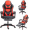 Frixovel Chaise Gaming - Siège Gaming avec Repose-Pied - Fauteuil Gaming avec Soutien Lombaire et Appui-tête (Noir et Rouge)
