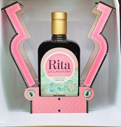 Olivenöl flasche. Premium-Olivenöl extra vergine. Picual EVOO in einem 500-ml-Behälter und einer originalen Holzkiste. Ideal für Liebhaber der Gourmetküche. Spanisches Extra-Olivenöl.