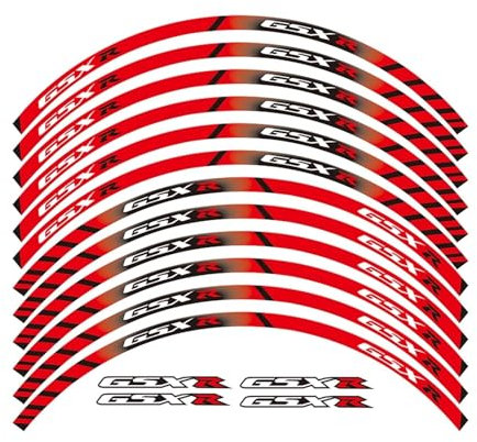 YOUZKA Felgenband Motorrad Rad Aufkleber Felge Reflektierende Aufkleber Für Suzuki GSXR 250 400 600 1000 750 GSXR1000R GSXR1000 GSXR600 750(Color6)