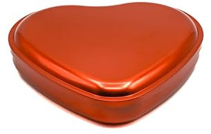 LivuX Rote Herz-Geschenkdose mit Stülpdeckel – 21,50 cm x 19,60 cm – Ideal für Geschenke an Muttertag und Valentinstag – Dekorative Aufbewahrungslösung – Dose 1001