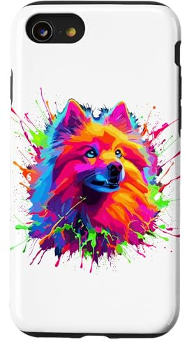 Splash Art Finnish Spitz Hülle für iPhone SE (2020) / 7 / 8