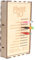 driattie Phase 10 Karten-Box, 2025 Phase 10 Anzeigetafel-Spiel, Farbige Holzklammern, Runde -Board-Karte, Tragbarer Reisespaß, Für Rucksack, Mädchen, Familie, Freunde, 16,6 X 9,9 X 3 cm