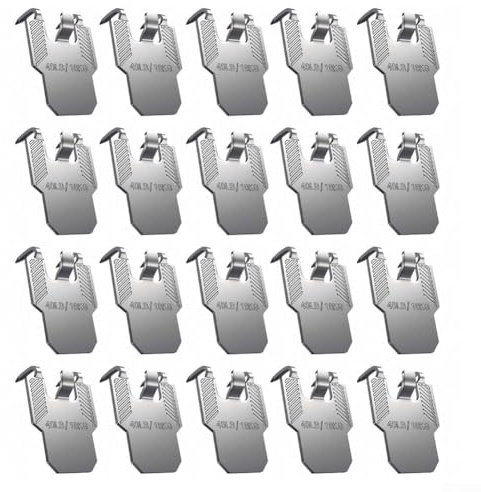 20 Stück für Trockenbau-Bilderhaken mit Krallen, Metall-Wandhaken zum Aufhängen von Wandbildern, Rahmen und Kunstwerken, stabile und sichere Haken für die Organisation zu Hause (Silber, 20 Stück)