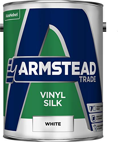 Armstead Trade Vinyl Silk Paint White 5 litres
