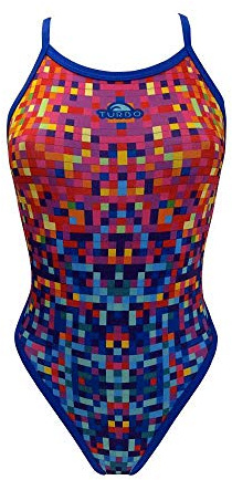 Turbo Sport Schwimmanzug Pixels (Revolution) Potenza Sport Triathlon – Si Adatta Fino a Coppa D, Bunt, XX-Large