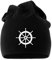 MoonWorks Coole Beanie aus weichem Jersey mit Steuerrad, Mütze für Herren und Damen, schwarz Unisize