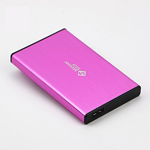 (Masterstor 2 anni di garanzia) 250 GB Unità disco rigido esterno USB 3.0 super-veloce 6,3 cm SATA Hard Drive laptop hard drive portatile rosa