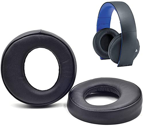 Ohr Pad Ohrpolster Leder Kissen Ersatzteile für Sony Playstation Gold Wireless Headset Playstation 3 Playstation Gold Wireless Stereo PS3 PS4 III Kopfhörer PS4 PlayStation Wireless III