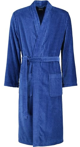 Cawö Home Bademäntel Herren Kimono 3714 saphir - 166 L