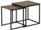 Beistelltisch 2er Set Couchtische quadratisch Loft Design braun/schwarz Denny