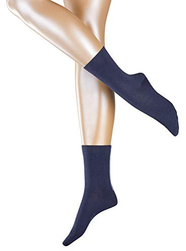 ESPRIT Damen Socken Accent Stripe 2-Pack, Baumwolle, 2 Paar, Blau (Marine 6120), 39-42